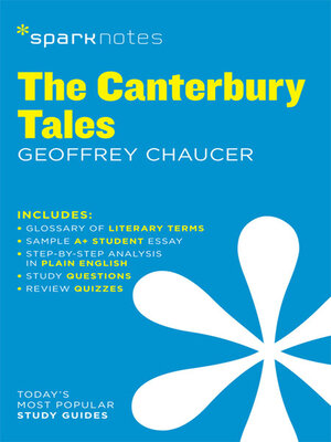 cover image of The Canterbury Tales SparkNotes Literature Guide